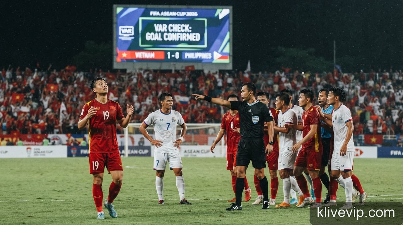 FIFA ASEAN Cup 2026: Việt Nam thắng nhọc Philippines, VAR là điểm nhấn