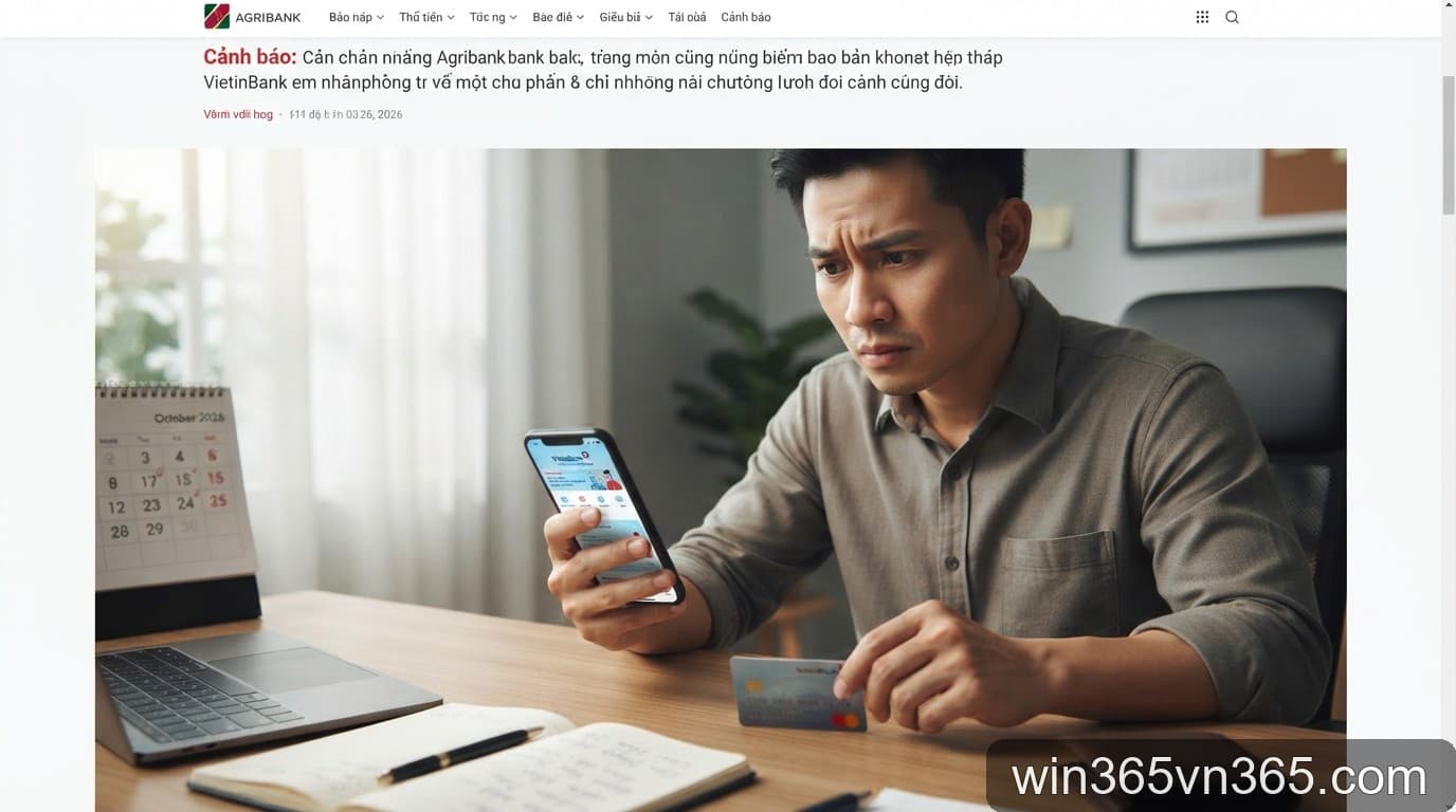 Cảnh báo: VietinBank và Agribank áp dụng phương thức phong tỏa tài khoản mới từ tháng 10/2026