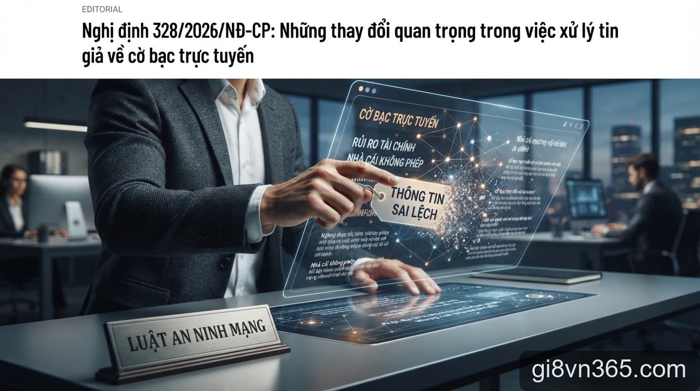 Nghị định 328/2026/NĐ-CP: Những thay đổi quan trọng trong việc xử lý tin giả về cờ bạc trực tuyến